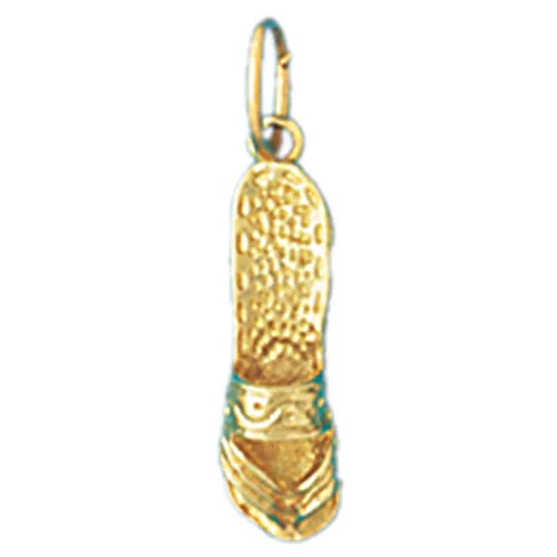 14k Yellow Gold Flip Flop Charm