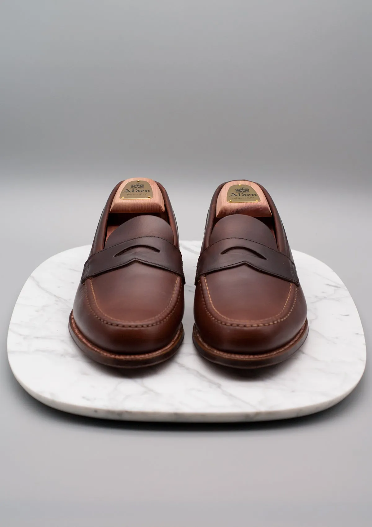 17831F Unlined Handsewn Penny Loafer