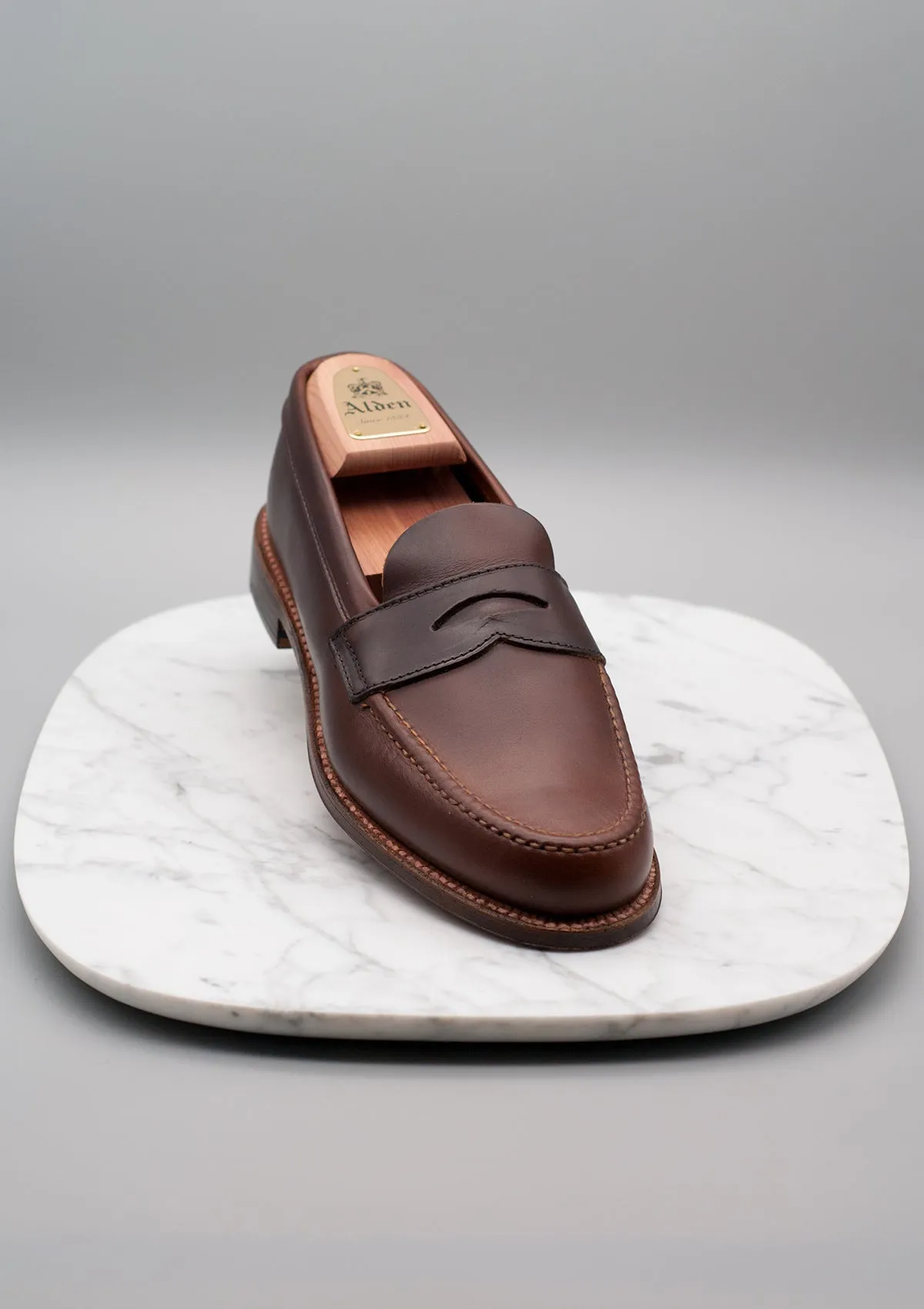 17831F Unlined Handsewn Penny Loafer