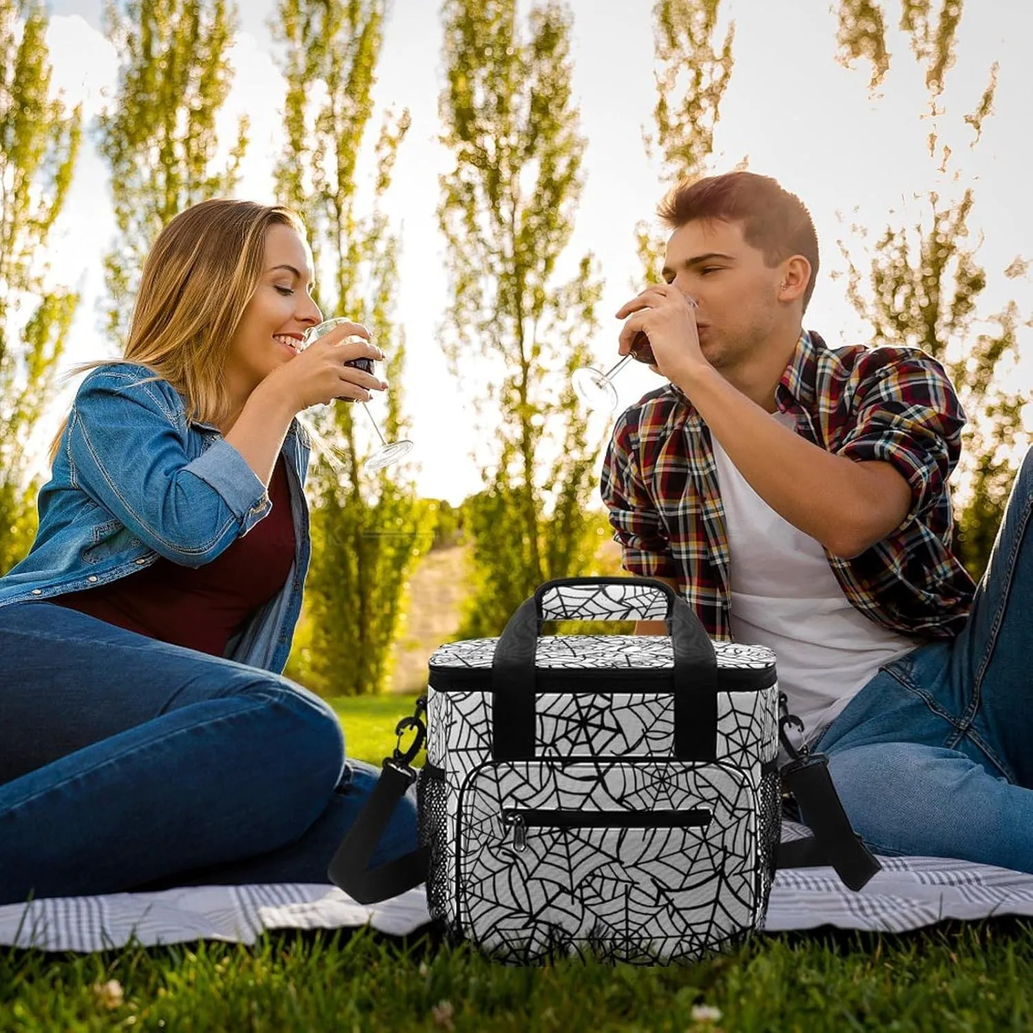 22.5L Waterproof Soft Cooler BagInsulated Lunch Box for Camping Fishing Beach Road Trips