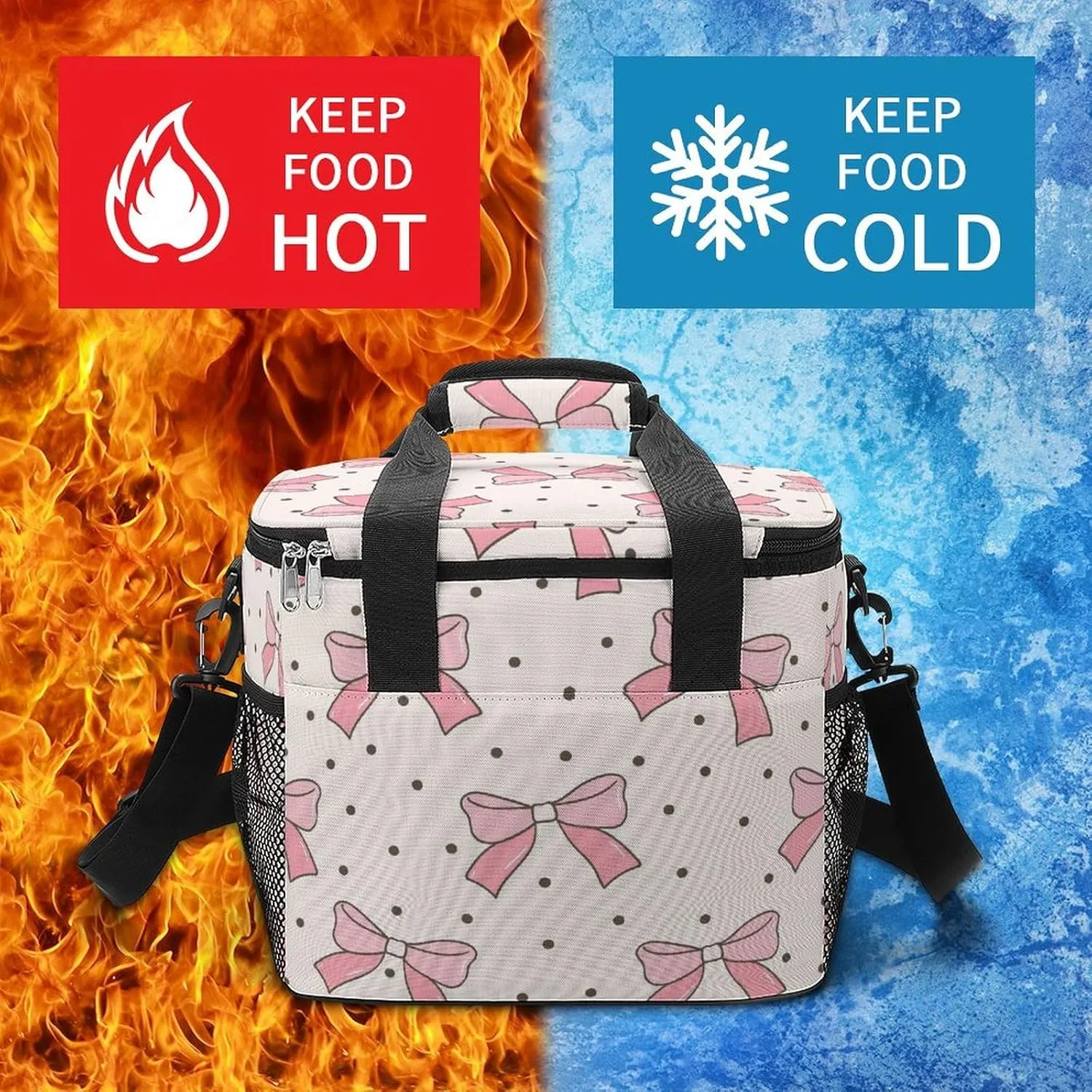 22.5L Waterproof Soft Cooler BagInsulated Lunch Box for Camping Fishing Beach Road Trips