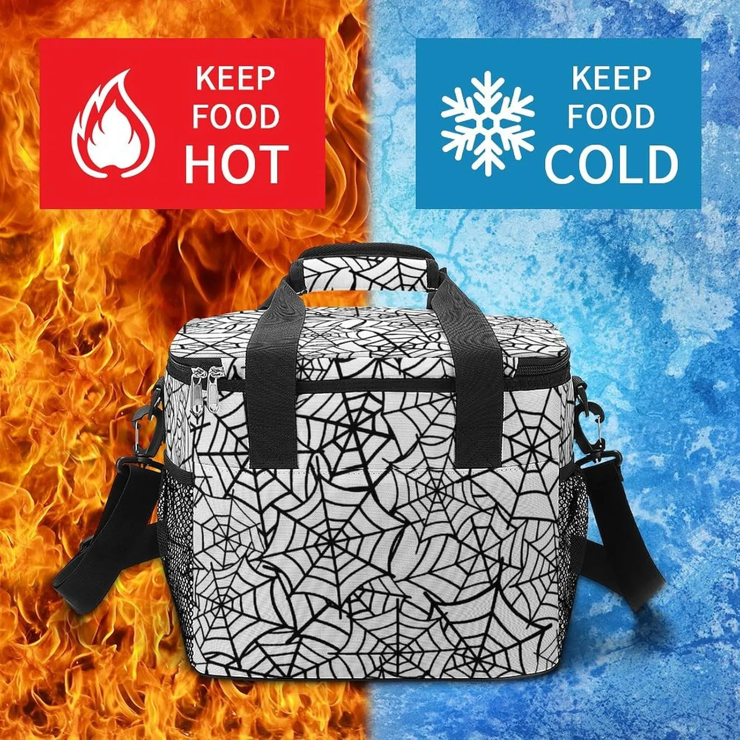 22.5L Waterproof Soft Cooler BagInsulated Lunch Box for Camping Fishing Beach Road Trips