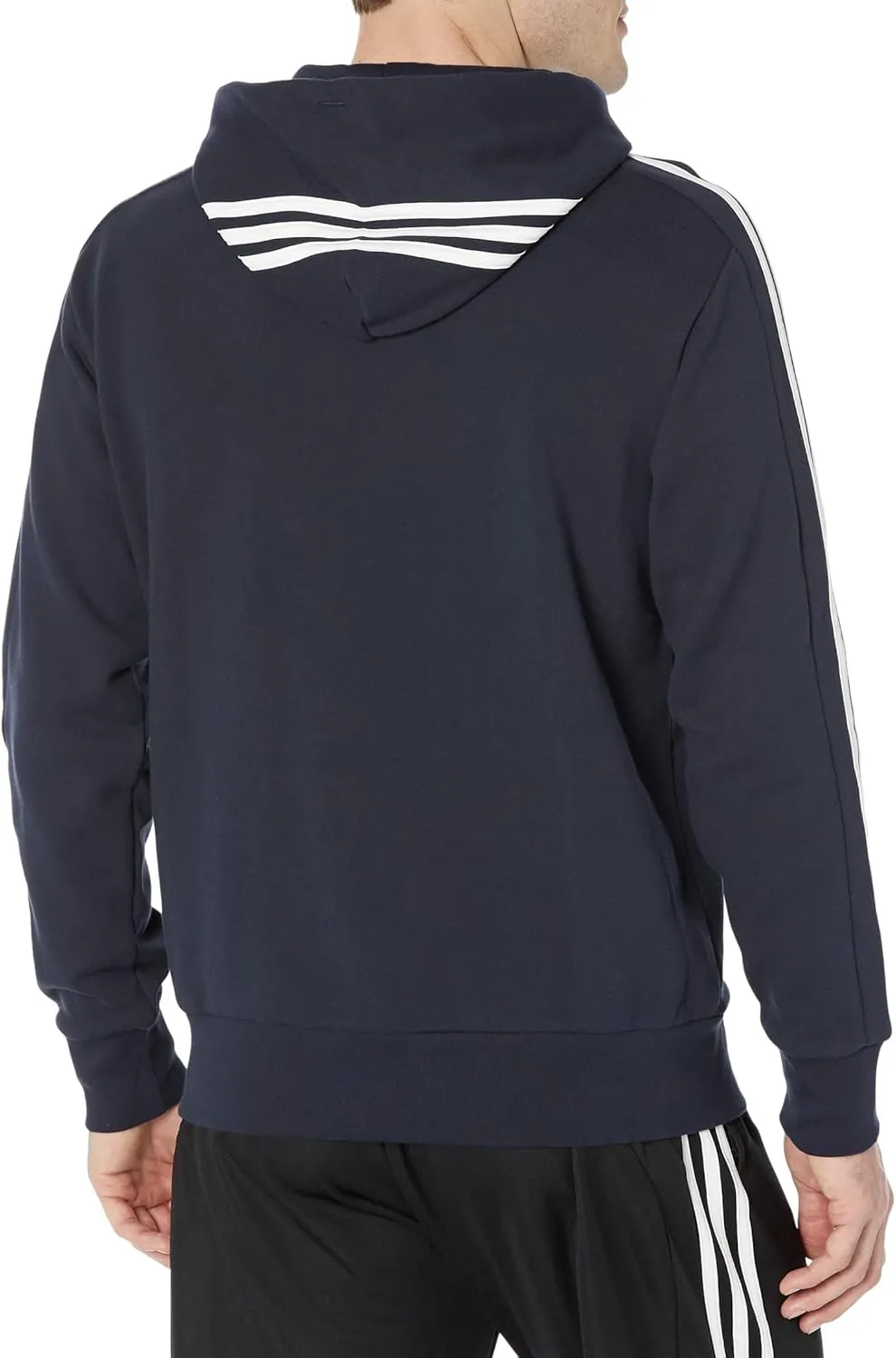 adidas Men's Essentials French Terry 3-Stripes Hoodie