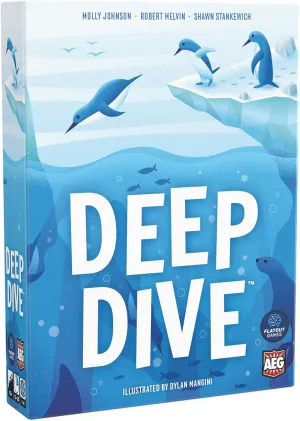 AEG & Flatout Games | Deep Dive - A Push Your Luck Game for the Whole Family | From the Creators of Point Salad | Easy to Learn | Quick to Play | Adorable Penguin Meeples | Ages 10  | 1-6 Players