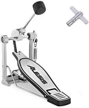 Alesis V2 DMPedal Single Kick Bass Pedal and Silverline Audio Drum Key Bundle