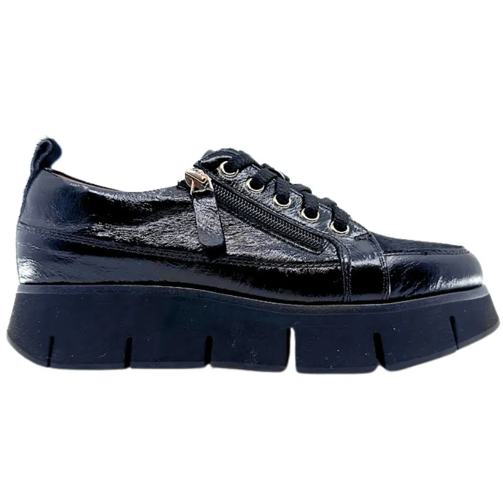 ALFIE & EVIE BINDI BLACK PATENT PONY