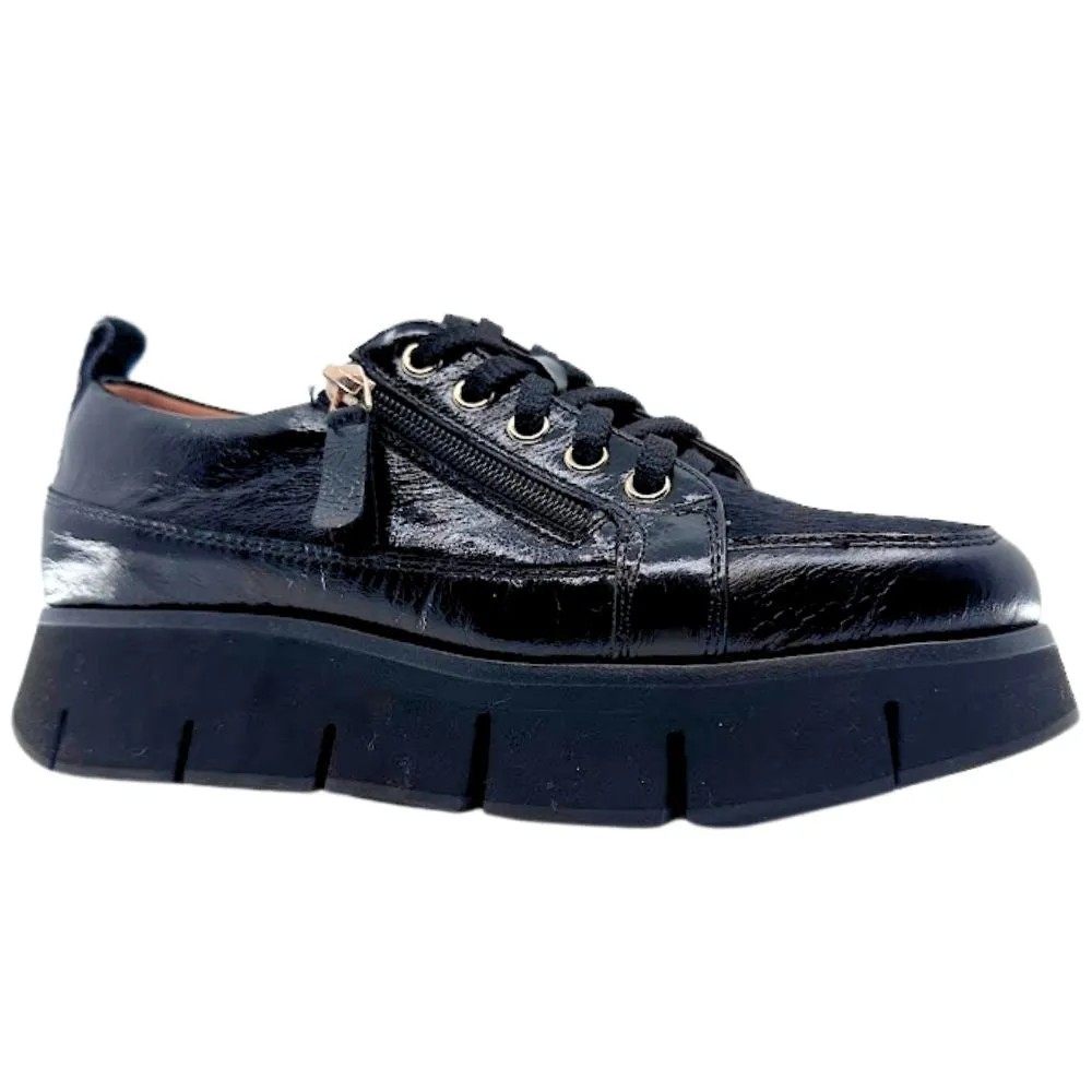ALFIE & EVIE BINDI BLACK PATENT PONY