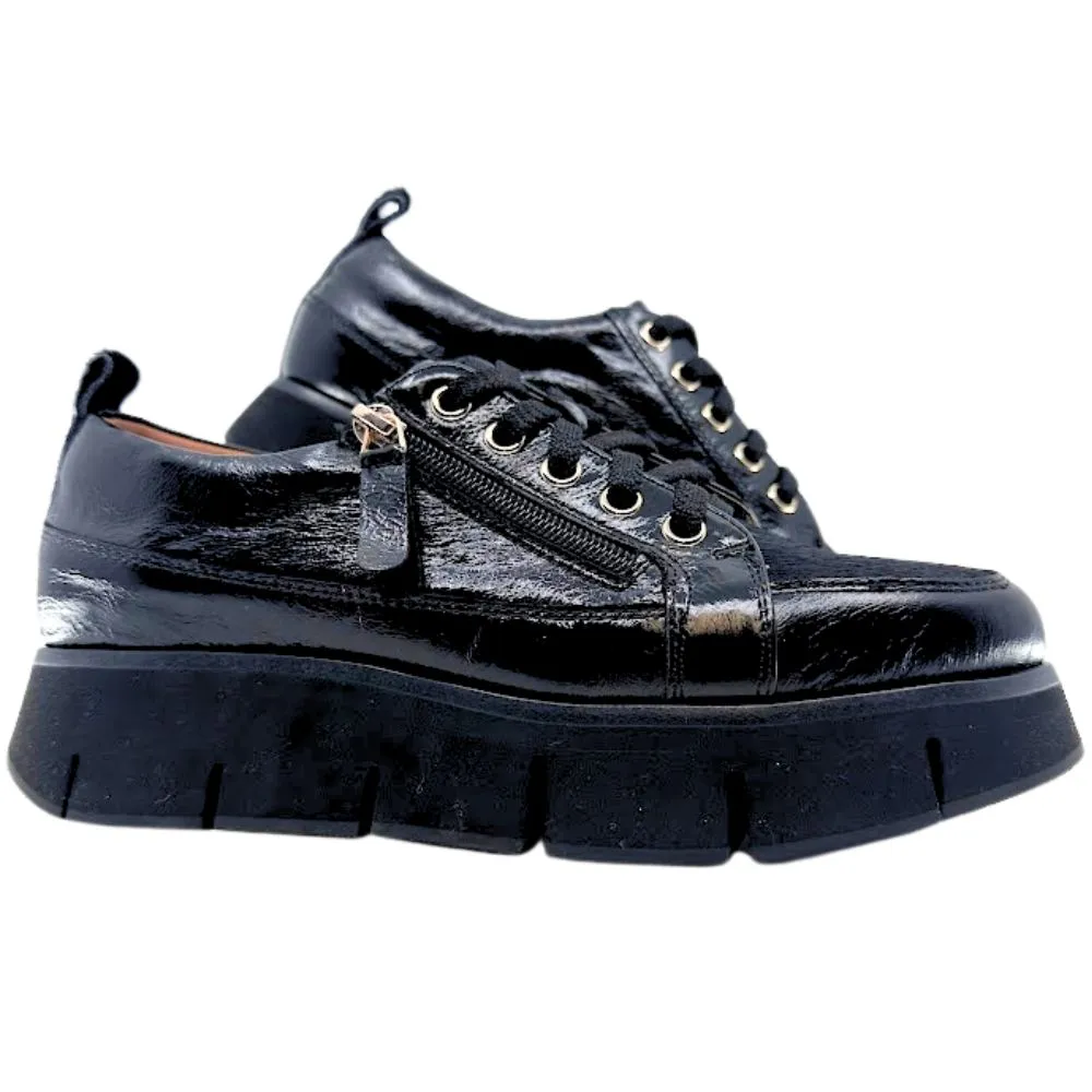 ALFIE & EVIE BINDI BLACK PATENT PONY