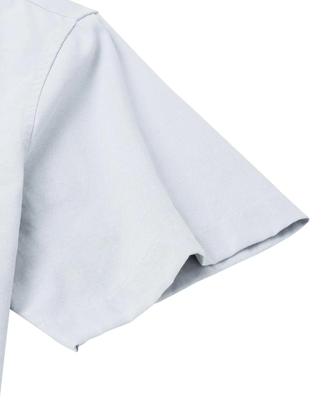 Alimens & Gentle Men's Short Sleeve Oxford Shirt Regular Fit Button Down Collar Shirts with Pocket