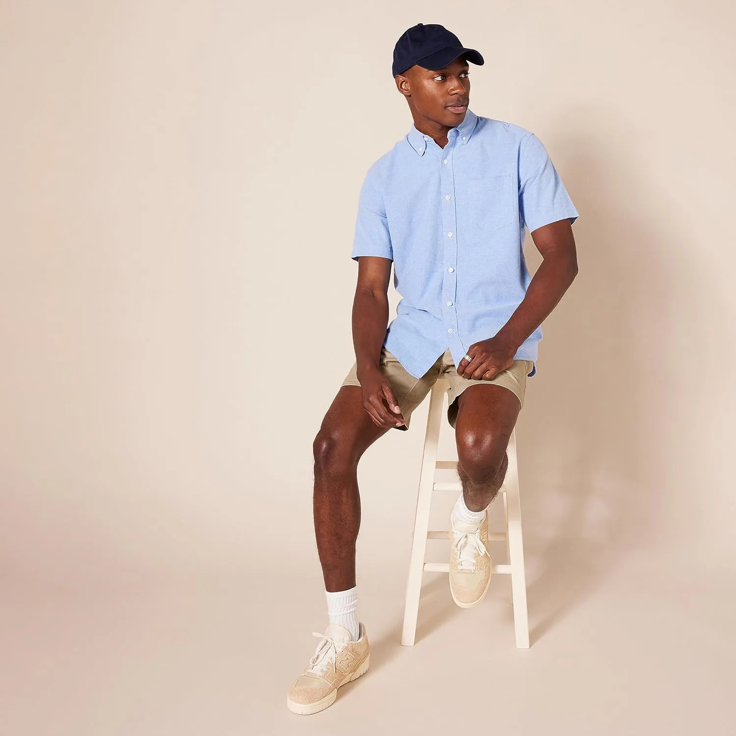 Amazon Essentials Oxford Shirts for Men - Regular-Fit, Short-Sleeve