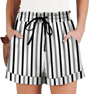 Angerella Women Casual Shorts Drawstring Comfy Elastic Waist Shorts Summer Pull On Short Pants with Pockets