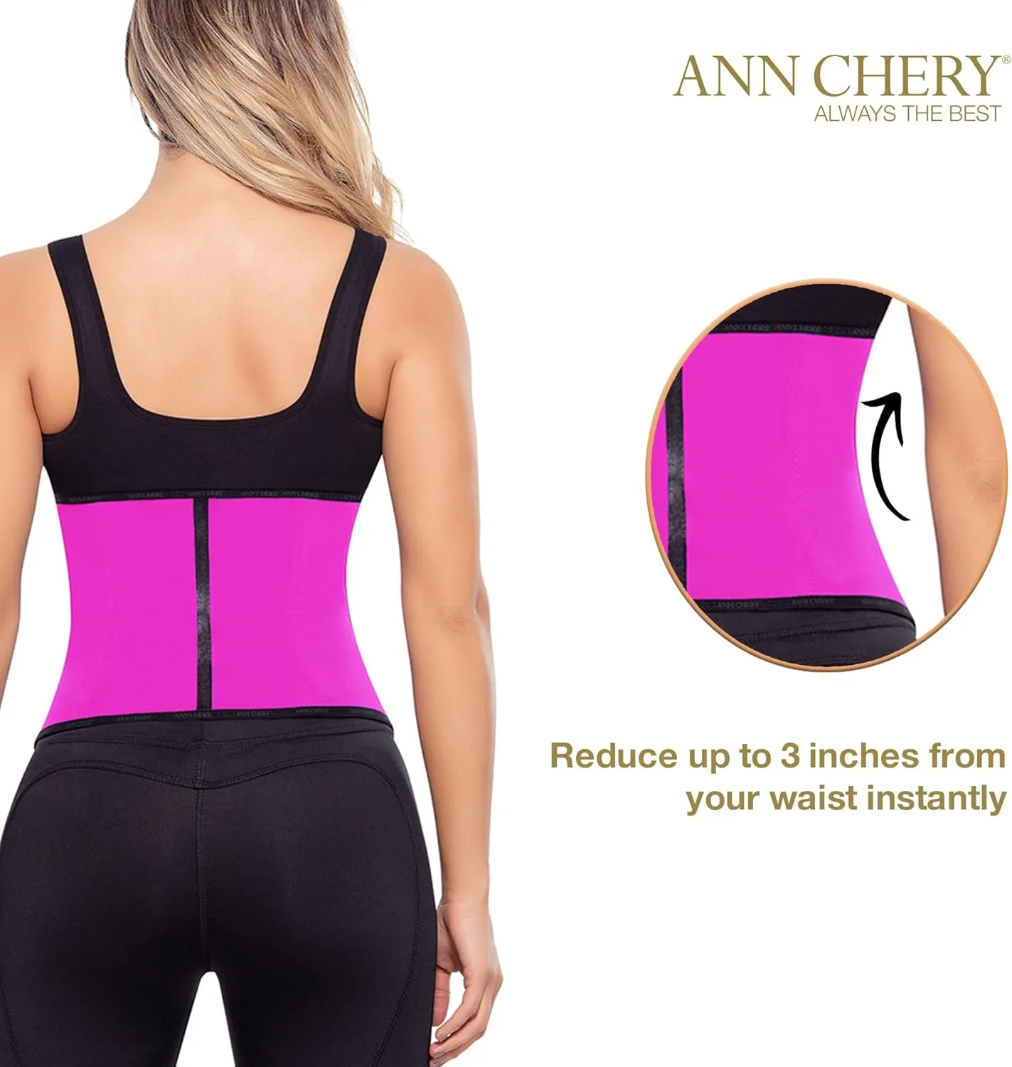 Ann Chery Corset Waist Trainer for Women’s Weight Loss - Colombian Waist Cincher - 2 Hook Latex Body Shaper - Edition 2026