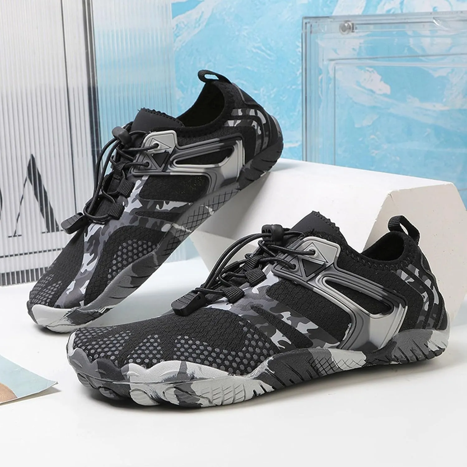Aqua Water Shoes Barefoot Quick Dry Non Slip Swim Surf Beach Yoga Camping Boating River Pool Sport Shoes for Men Women Adults Spring Shoe for Women 2025
