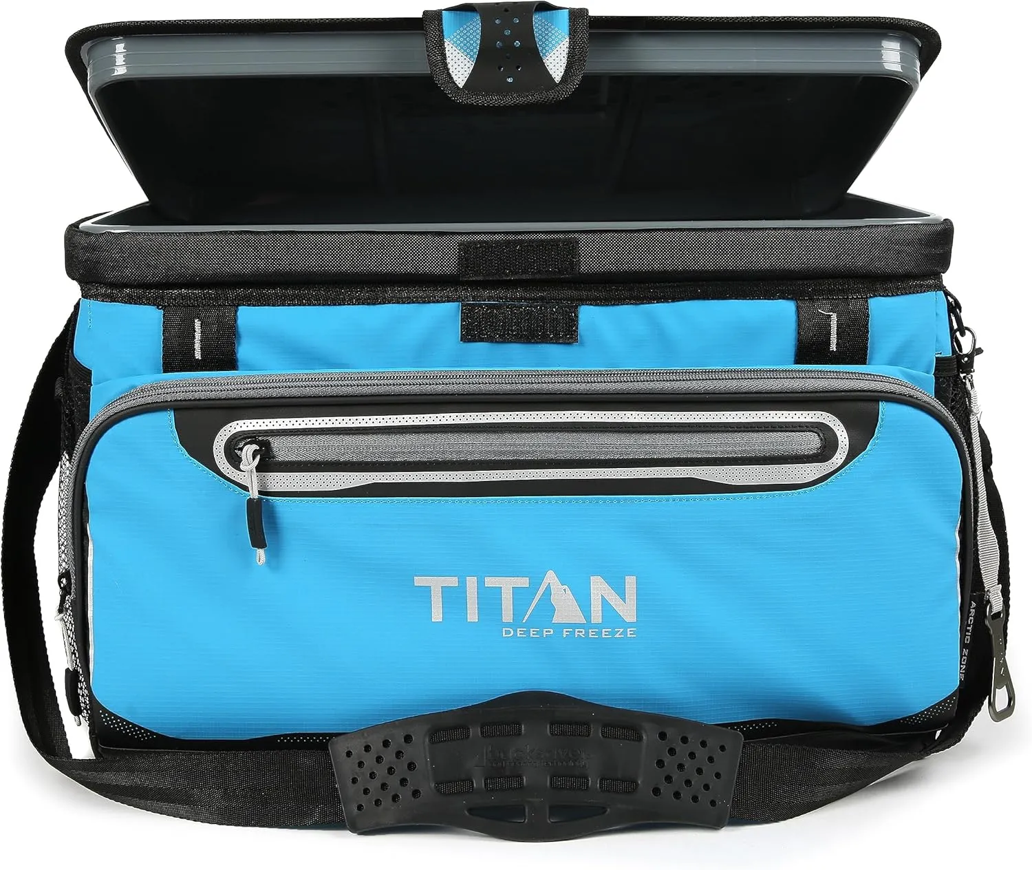 Arctic Zone Titan Deep Freeze Cooler - Zipperless Hardbody Cooler - Small & Large Capacity- Beach & Camping Cooler - Deep Freeze Insulation, HardBody Liner, and SmartShelf