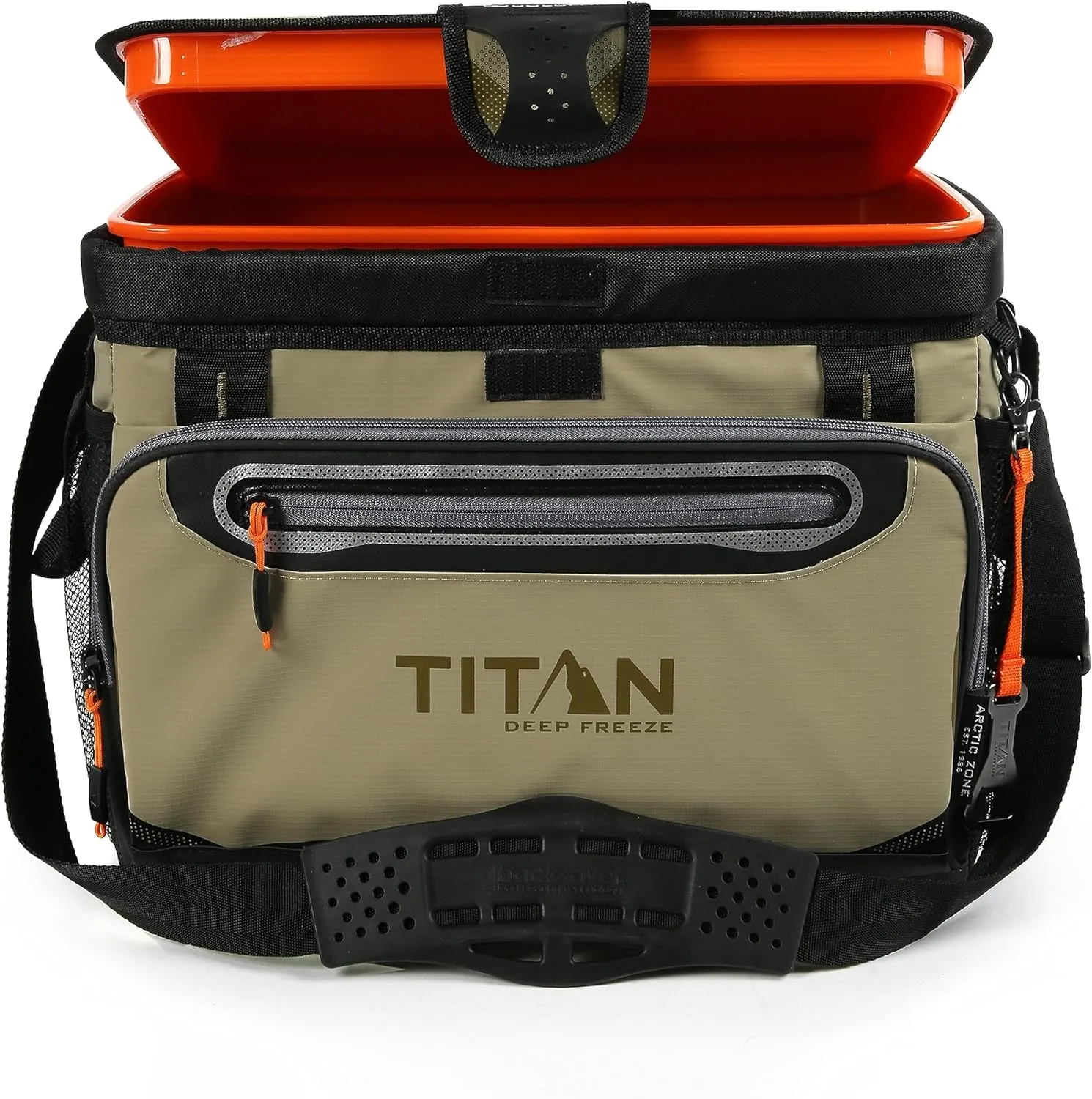 Arctic Zone Titan Deep Freeze Cooler - Zipperless Hardbody Cooler - Small & Large Capacity- Beach & Camping Cooler - Deep Freeze Insulation, HardBody Liner, and SmartShelf