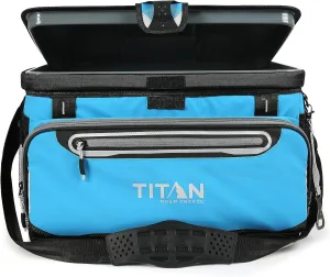 Arctic Zone Titan Deep Freeze Cooler - Zipperless Hardbody Cooler - Small & Large Capacity- Beach & Camping Cooler - Deep Freeze Insulation, HardBody Liner, and SmartShelf