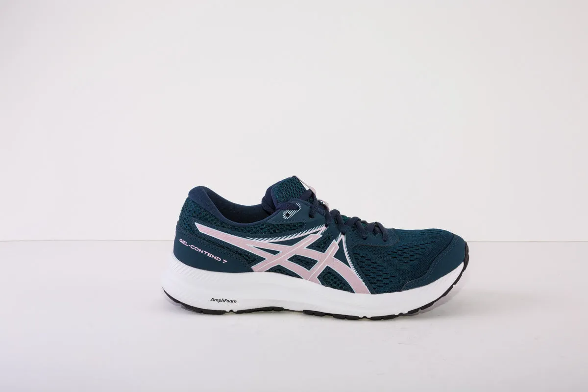 ASICS GEL-CONTEND 7 LACED TRAINER - NAVY/PINK