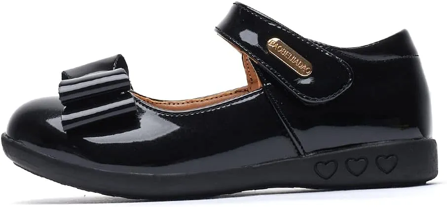 baobeijiadao Mary Jane Shoes School Uniform Oxford Shoes Black with Bowknot for Girls (Toddler/Little Kid/Big Kid)