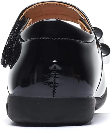 baobeijiadao Mary Jane Shoes School Uniform Oxford Shoes Black with Bowknot for Girls (Toddler/Little Kid/Big Kid)