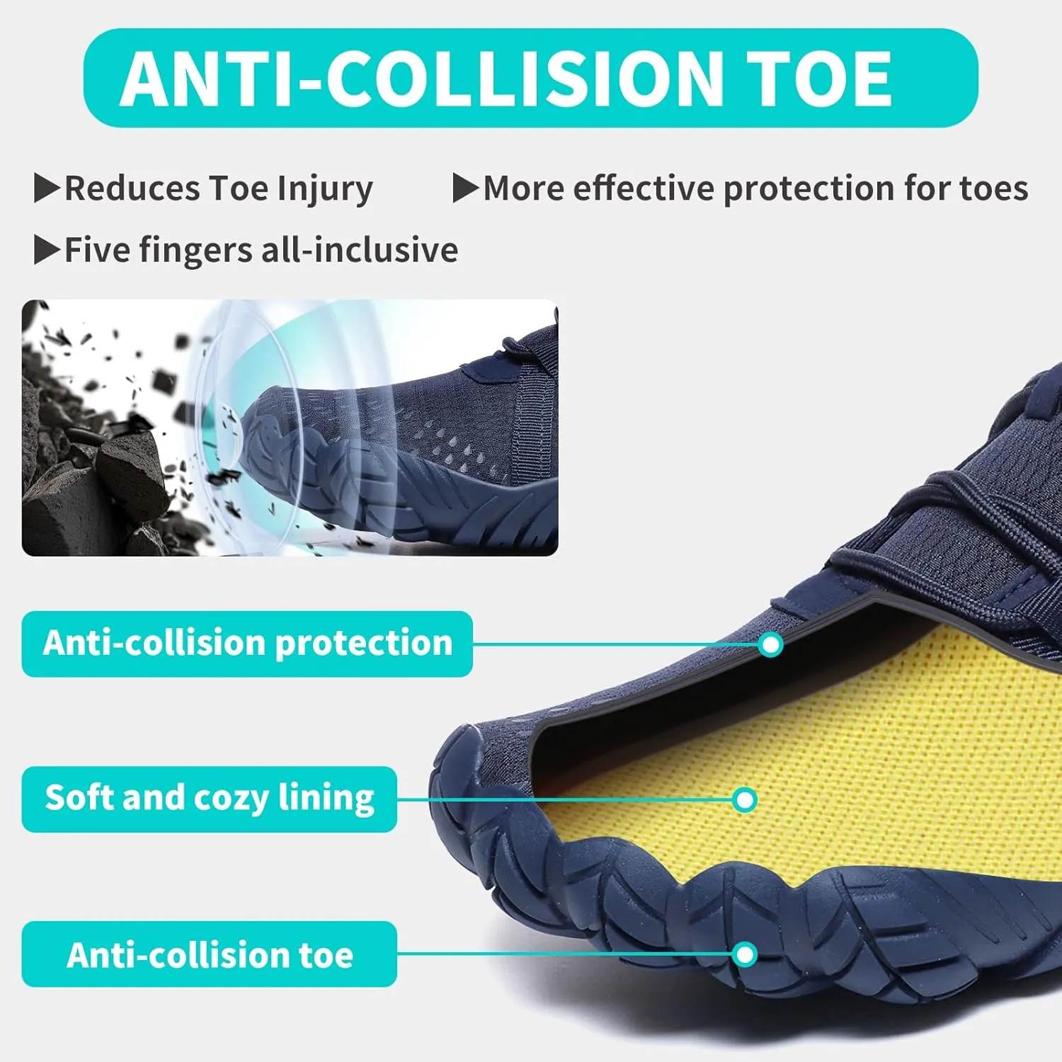 Barefoot Shoes Women Men Minimalist Zero Drop Wide Toe Box Water Shoes Hiking Barefoot Footwear Unisex Sneakers for Workout Cross-Trainer Walking Running Camping Beach Weightlifting Grounding Sport