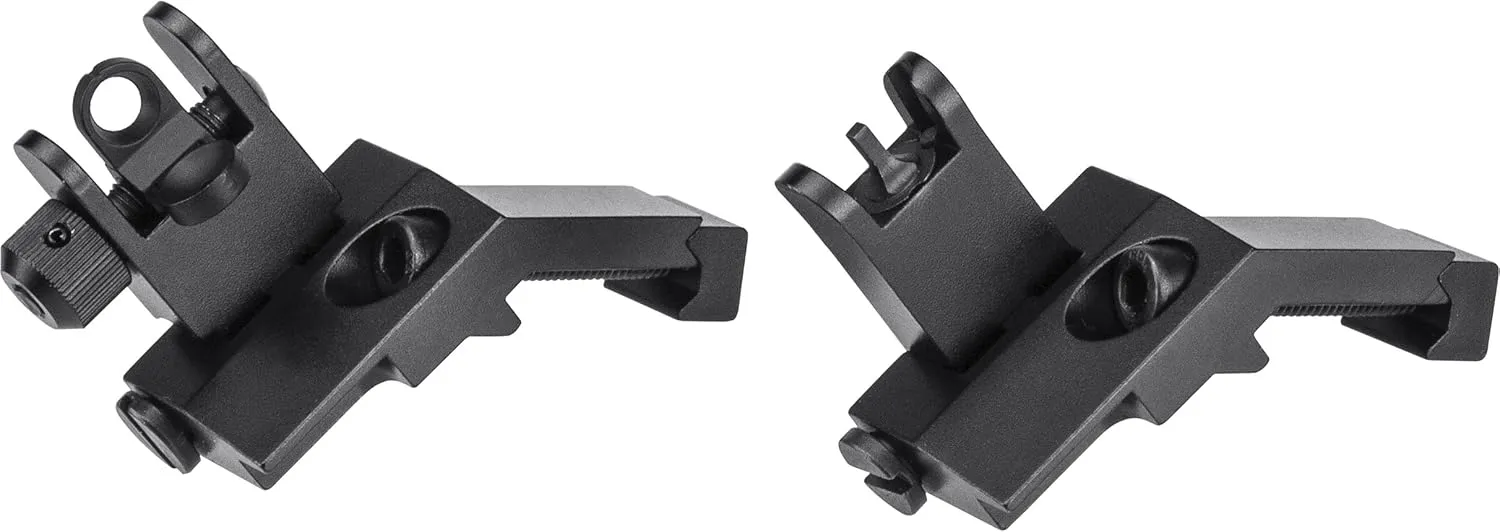 Barska AW13260 Flip-Up 45 Degree Offset Sight Set, Black