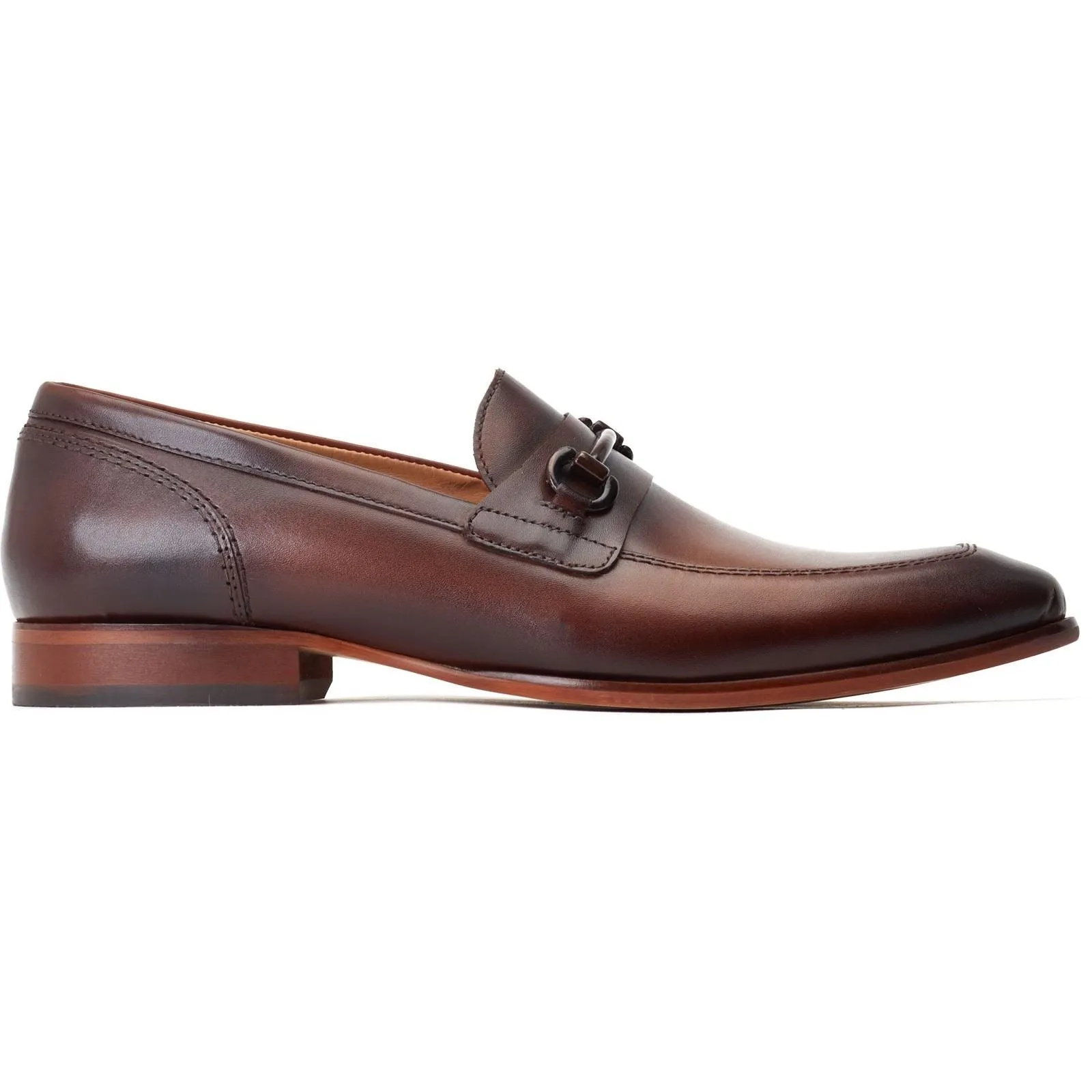 Base London Russo Leather Men's Burnt Brown Loafers