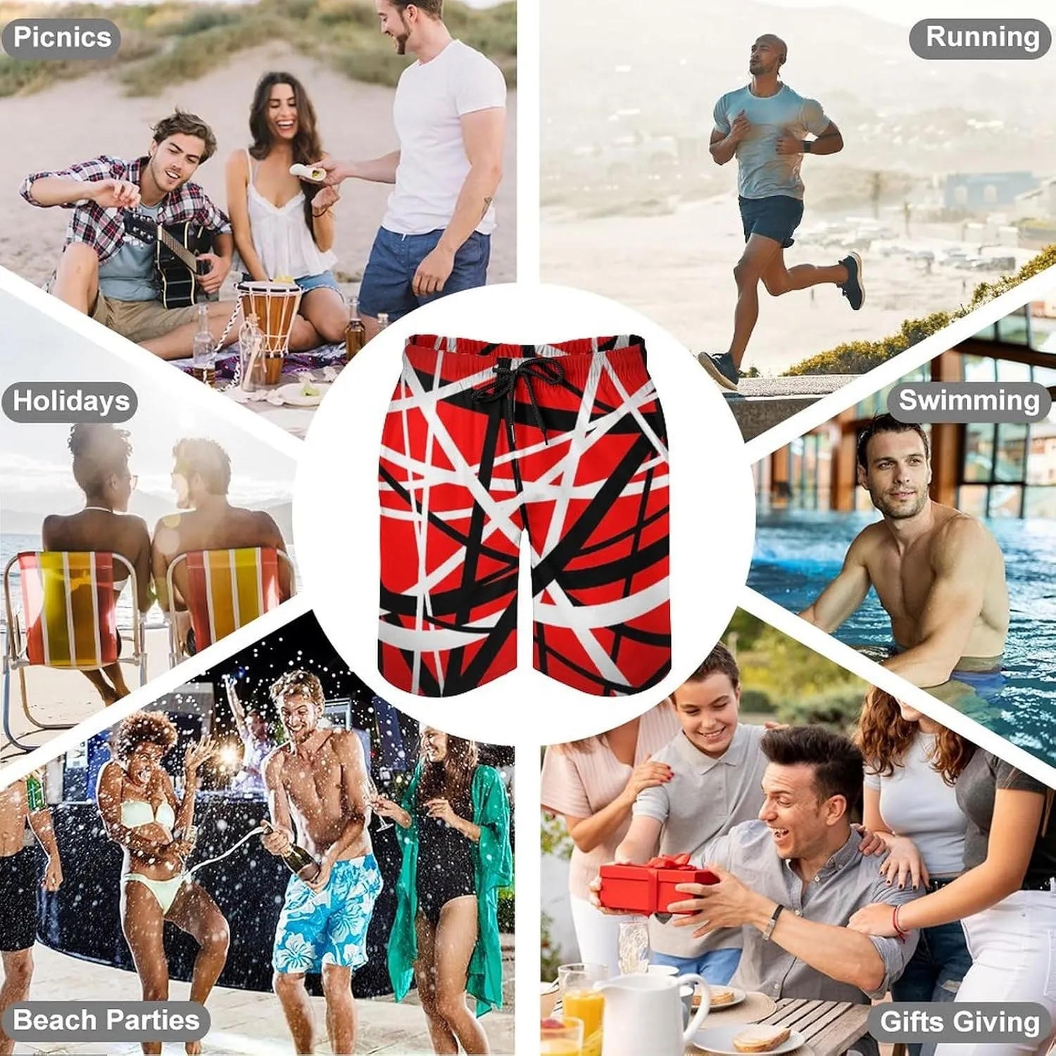 Beach Shorts Mans Short Pants Quick Dry Outdoor Casual Summer Pants 3D with Pocket