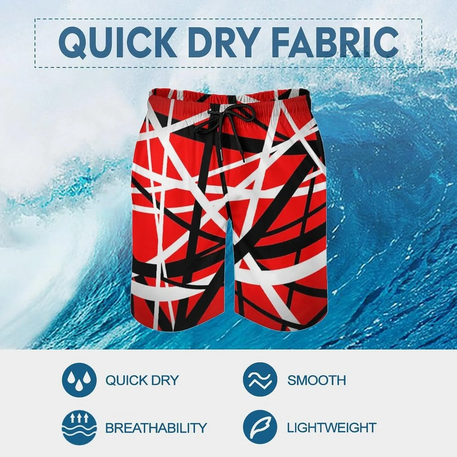 Beach Shorts Mans Short Pants Quick Dry Outdoor Casual Summer Pants 3D with Pocket