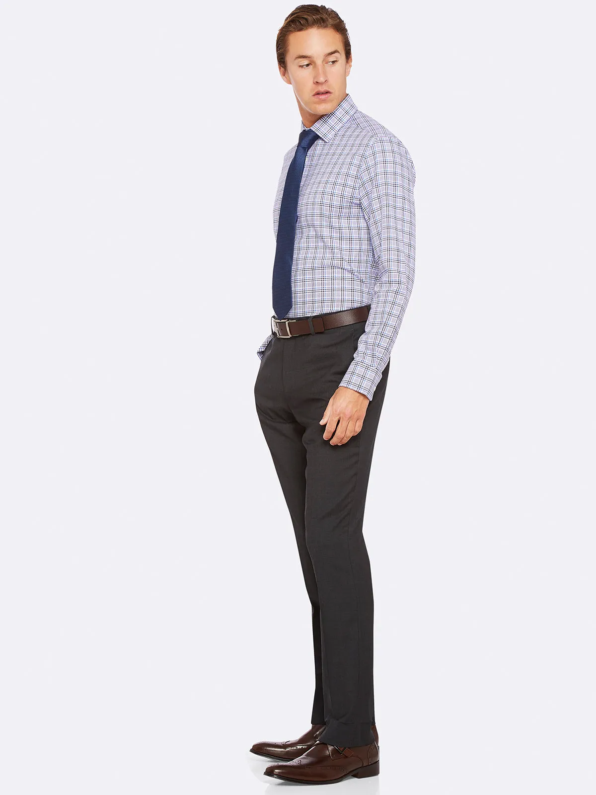 Beckton Dobby Shirt Purple/