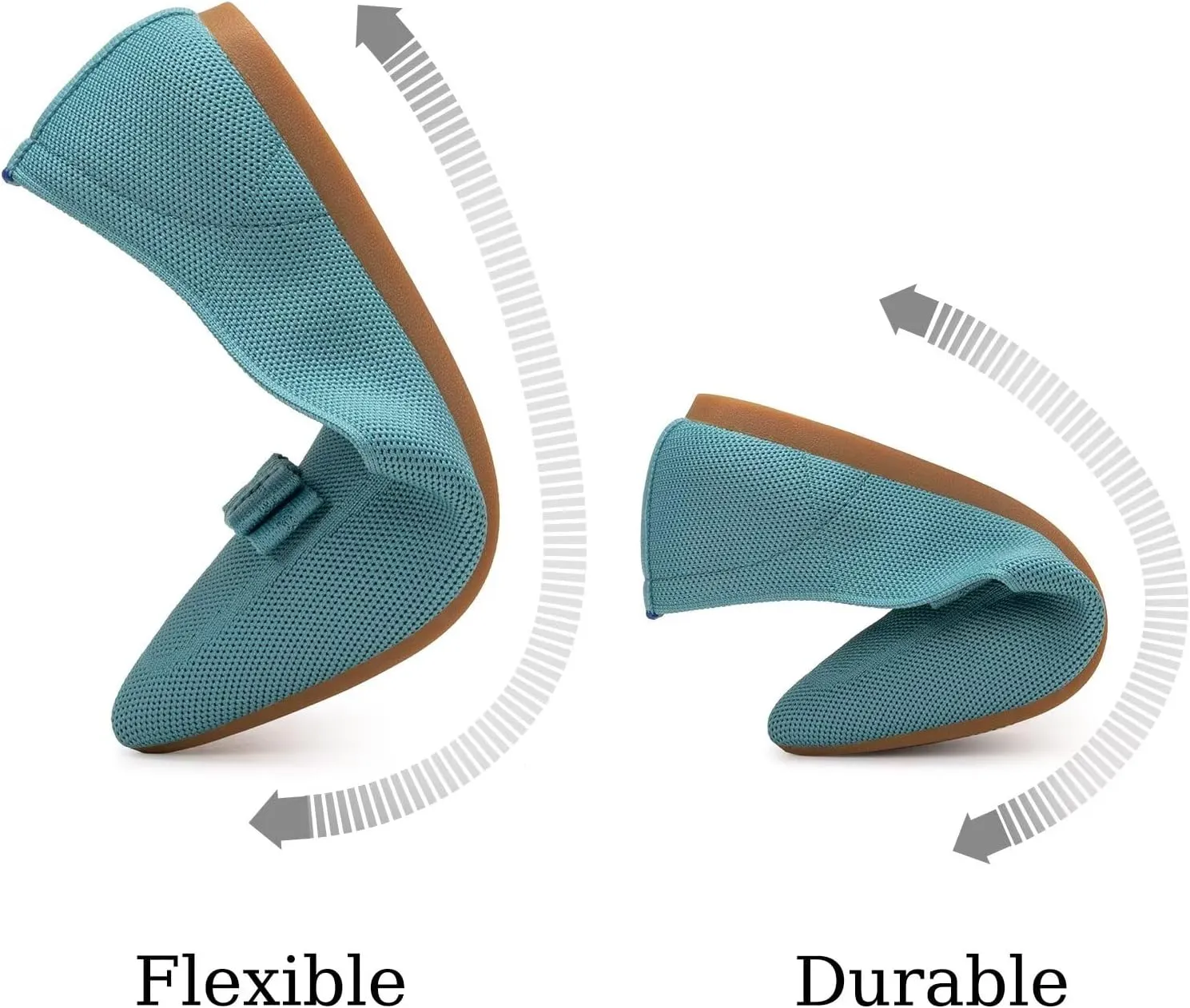 BEJINASH Women's Loafer Flats Casual Knit Fabric Lightweight Dressy Shoes Washable Elegant Pointed-Toe lace-up Bow Shoes Comfortable Ballet Shoes for Women Perfect for Daily