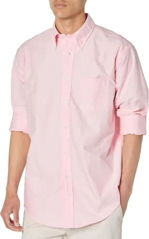 Brooks Brothers Men's Long Sleeve Button Down Original Oxford Cotton Shirt, Solid