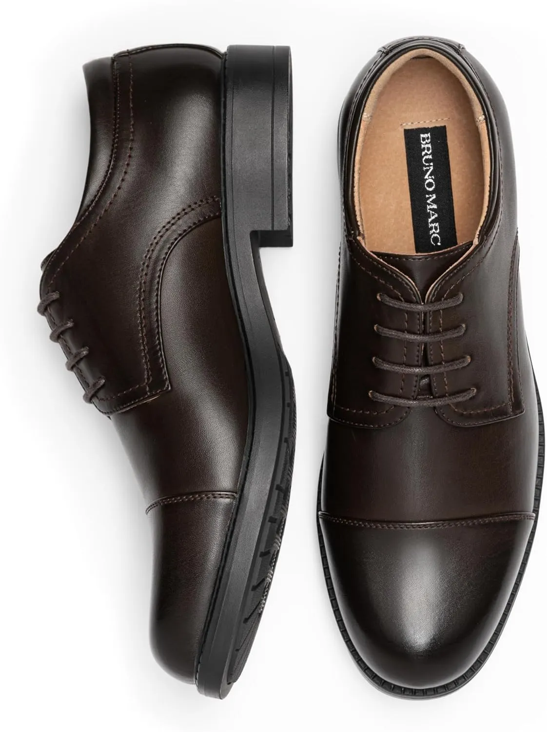 Bruno Marc Men's Dress Oxford Shoes Classic Lace Up Formal Cap Toe Shoes