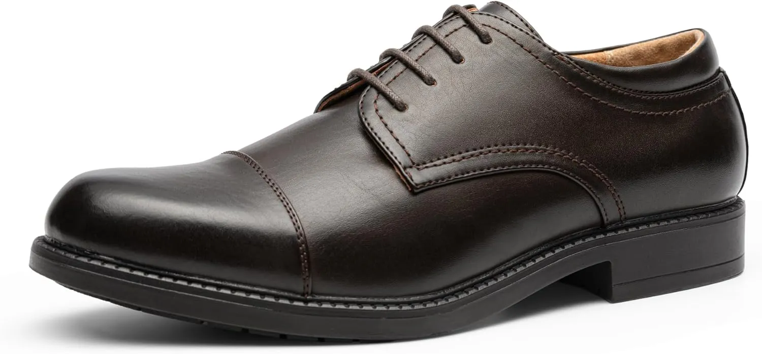 Bruno Marc Men's Dress Oxford Shoes Classic Lace Up Formal Cap Toe Shoes