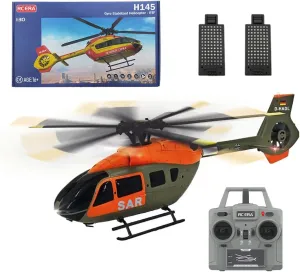 C190 H145 RC Helicopter for Adult, 1/30 Scale 2.4G 6CH 6-Axis Gyro Single-Rotor Remote Control Aircraft Model with Optical Flow Positioning & Altitude Hold