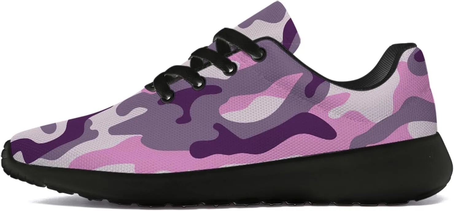 Camouflage Print Shoes Men Women Running Comfortable Ultra Lightweight Tennis Walking Fashion Workout Sneakers