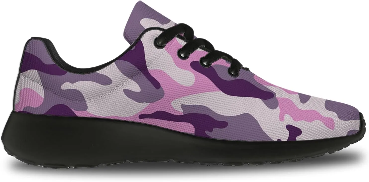 Camouflage Print Shoes Men Women Running Comfortable Ultra Lightweight Tennis Walking Fashion Workout Sneakers