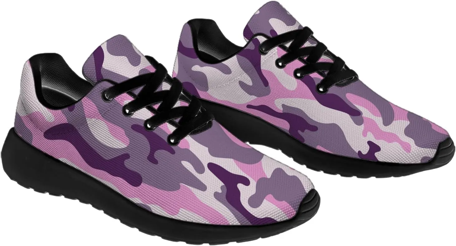 Camouflage Print Shoes Men Women Running Comfortable Ultra Lightweight Tennis Walking Fashion Workout Sneakers