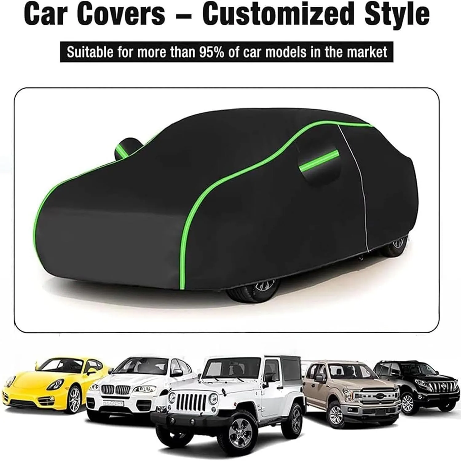 car Waterproof Cover for Peugeot 2008 2013-2023,Dustproof and Breathable car Waterproof Cover with Storage Bag Four-Wheel Alignment Rope