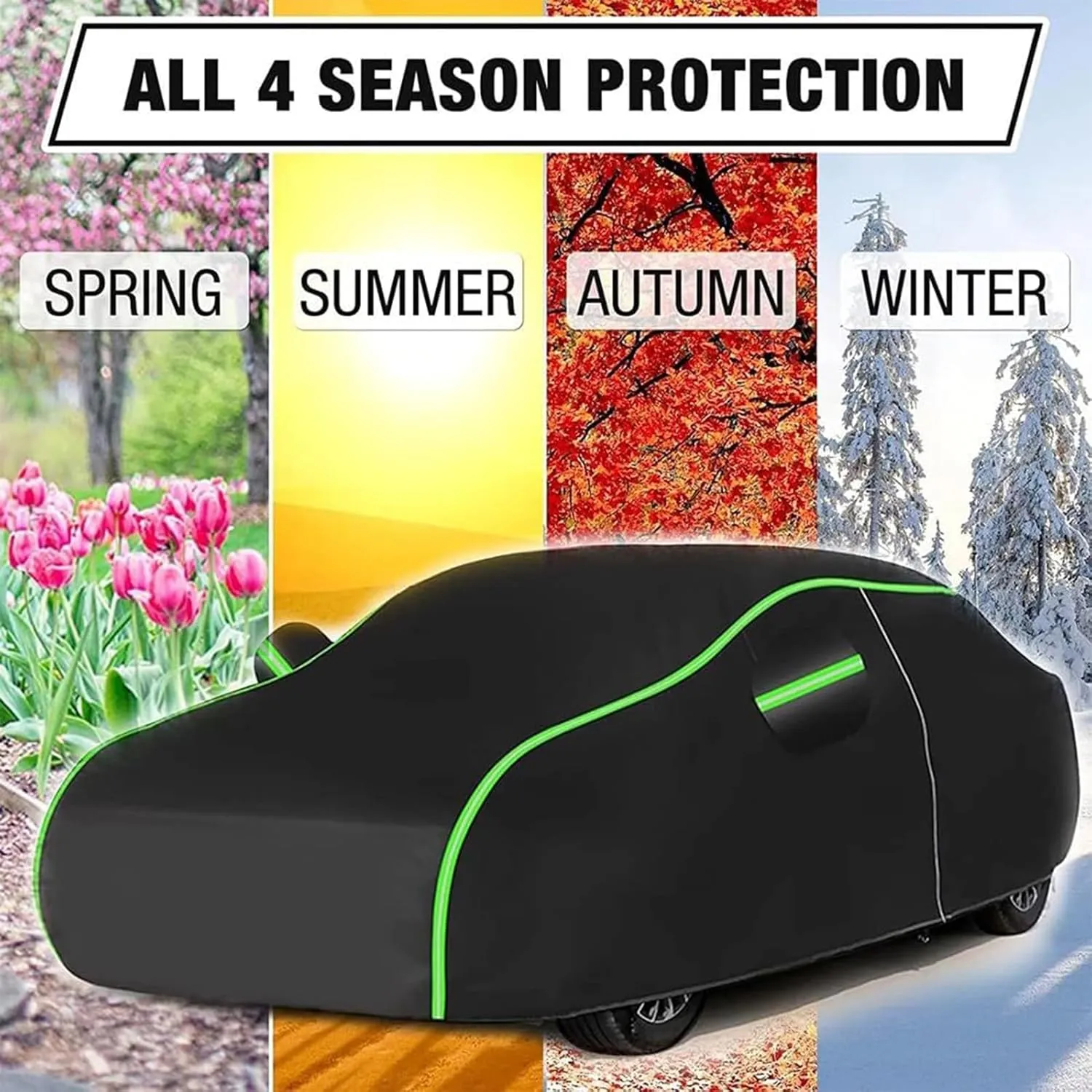 car Waterproof Cover for Peugeot 2008 2013-2023,Dustproof and Breathable car Waterproof Cover with Storage Bag Four-Wheel Alignment Rope