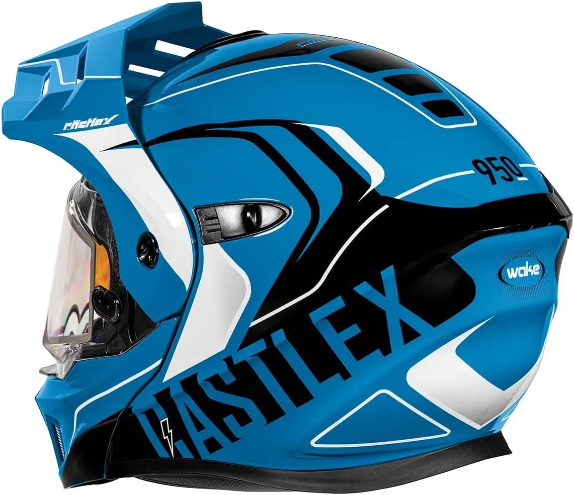 Castle X CX950 V2 Wake Modular Motorcycle Helmet (Gloss Process Blue/Black - Large)