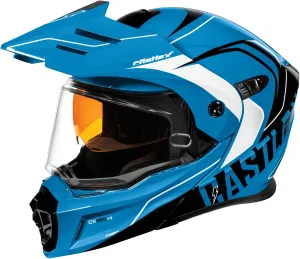 Castle X CX950 V2 Wake Modular Motorcycle Helmet (Gloss Process Blue/Black - Large)