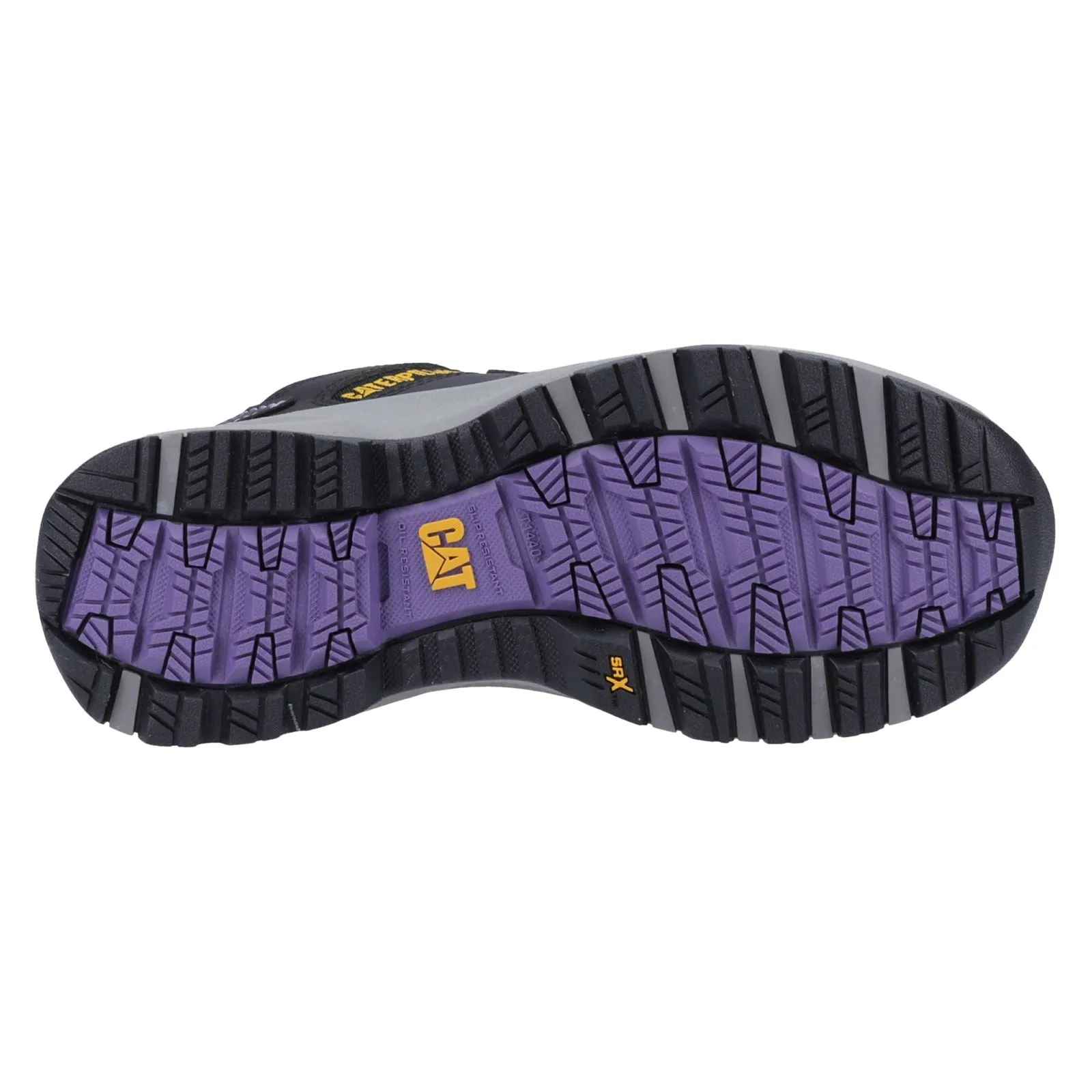Caterpillar Elmore PVC Black/Lilac Safety Trainers