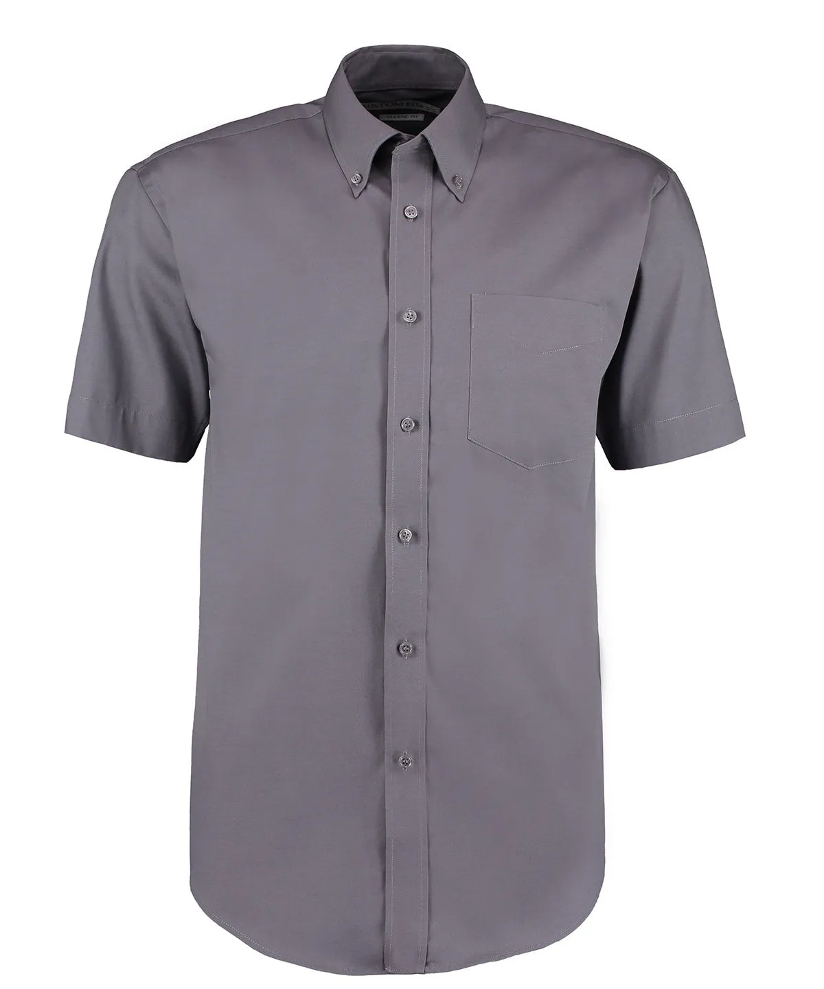 Charcoal - Corporate Oxford shirt short-sleeved (classic fit)