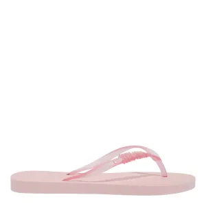 Chinelo Flip Flop Santa Lolla Soft Pink Tiras Transparentes