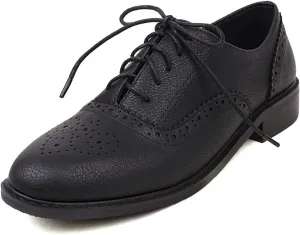 Ciuyurra Women Classic Lace up Oxford Shoes