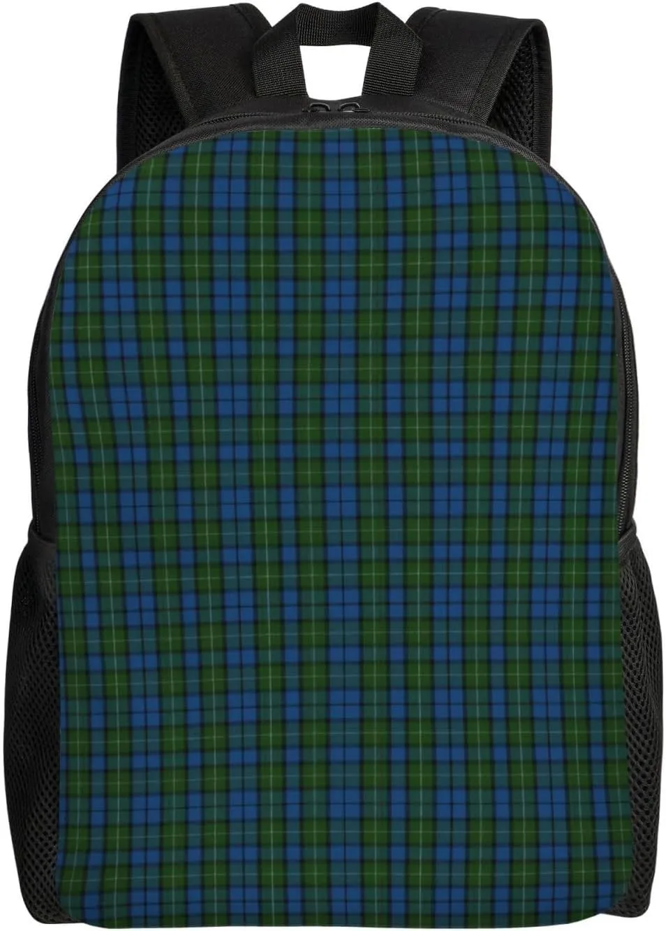Clan Ferguson Tartan Minimalist Laptop Backpack – Waterproof Business Travel Bag, Breathable Design, Modern Work & Leisure