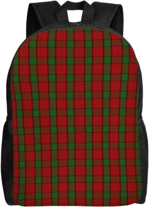 Clan Maxwell Tartan Minimalist Laptop Backpack – Waterproof Business Travel Bag, Breathable Design, Modern Work & Leisure