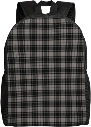Clan Moffat Tartan Minimalist Laptop Backpack – Waterproof Business Travel Bag, Breathable Design, Modern Work & Leisure