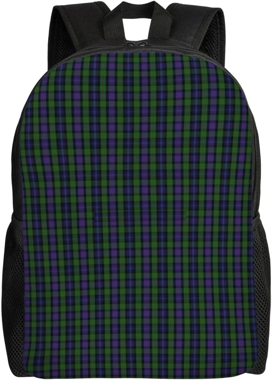 Clan Murray Tartan Minimalist Laptop Backpack – Waterproof Business Travel Bag, Breathable Design, Modern Work & Leisure
