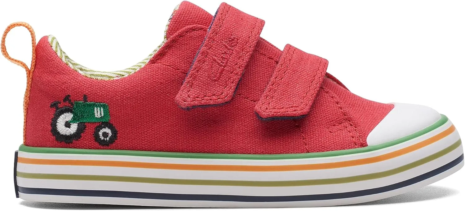 Clarks Boys' FoxingTorLo T Sneaker